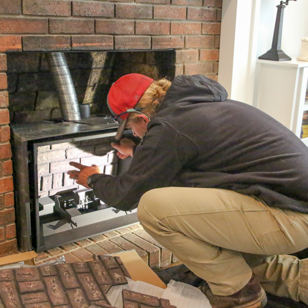 Shelbyville TN fireplace insert install