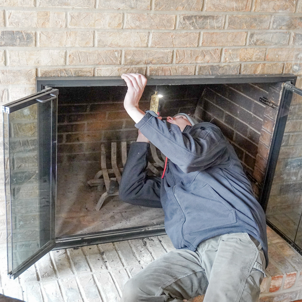 chimney damper install in Shelbyville TN