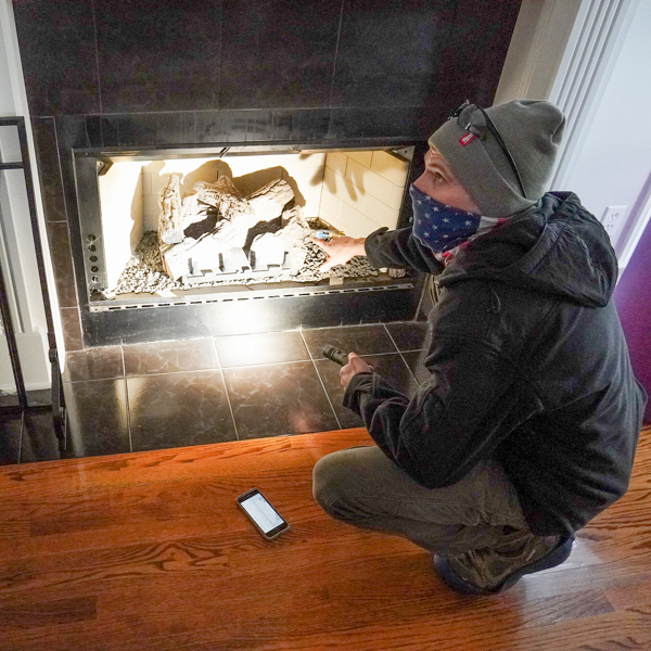 gas fireplace inspection, petersburg tn