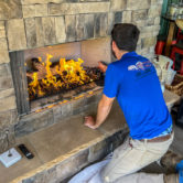 Gas fireplace installation in Fayetteville, TN