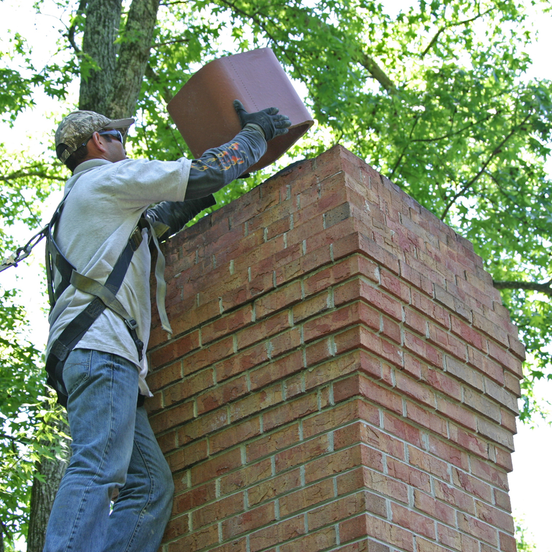 corbeling on chimney in Monteagle TN